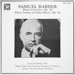 Samuel Barber: Piano Concerto Opus 38 / Piano Sonata in E Flat Minor, Opus 26