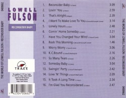 The World of Lowell Fulson: Reconsider Baby
