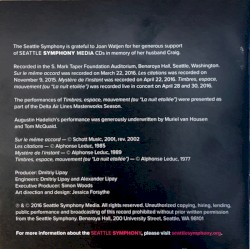 Sur Le Même Accord / Les Citations / Mystère De L'Instant / Timbres, Espace, Mouvement