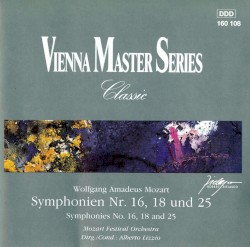 Symphonies nos. 16, 18 and 25