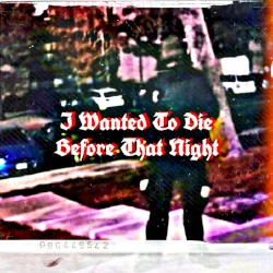 I wanted to die before that night