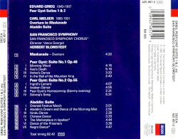 Maskarade Overture / Peer Gynt Suites 1, 2 / Aladdin Suite (San Francisco Symphony feat. conductor: Herbert Blomstedt)
