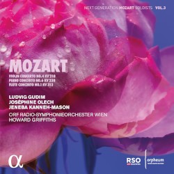 Violin Concerto no. 4, KV 218 / Piano Concerto no. 6, KV 238 / Flute Concerto no. 1, KV 313