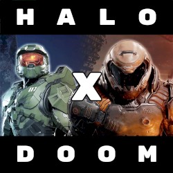 Halo Theme (Overture) in the style of Doom Eternal