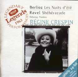 Berlioz: Les nuits d'été / Ravel: Shéhérazade / Debussy / Poulenc