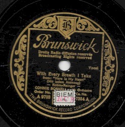 With Every Breath I Take / I'm Growing Fonder of You