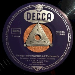 Du sagst mir so zärtlich auf Wiederseh'n