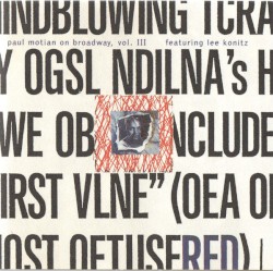 Paul Motian On Broadway, Vol. III