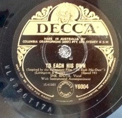 To Each His Own / The Sweetest Dream