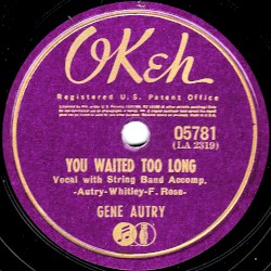 You Waited Too Long / That Little Kid Sister of Mine