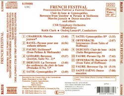 French Festival: Clair de lune / Gymnopedie no. 1 / Berceuse From ‘Jocelyn’ / Pavane / Sicilienne / Marche joyeuse / Danse macabre and Others