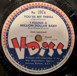 You’re My Thrill / I Found a Million Dollar Baby / Alone Together / When the Red Red Robin Comes Bob Bob Bobbin Along