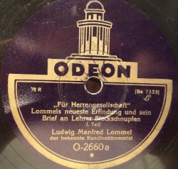 Lommels neueste Erfindung und sein Brief an Lehrer Stockschnupfen