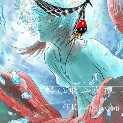 蝶の飛ぶ水槽