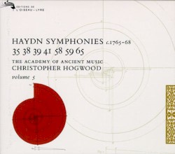 Symphonies, Volume 5: 35 38 39 41 58 59 65