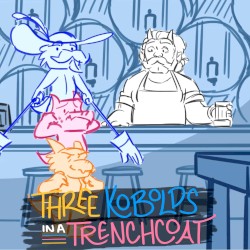 Three Kobolds in a Trenchcoat