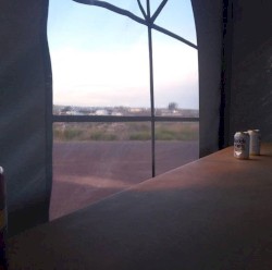 Evening Light Seen Through a Window