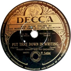 Put That Down in Writing / At the Woodchopper's Ball