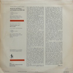 Bach: Konzert für zwei Violinen und Orchester d-moll BWV 1043 / Vivaldi: Concerto grosso op. 3 Nr. 8 a-moll