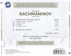 Symphony no. 2 in E minor, op. 27 / Vocalise, op. 34 no. 14 (Remastered 2023)