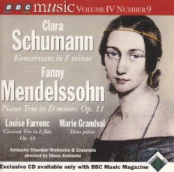 BBC Music, Volume 4, Number 9: Clara Schumann, etc.