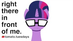 right there in front of me (tomato.tuesdays cover)