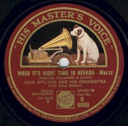 When It's Night Time in Nevada / Cherie C'est vous