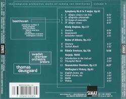 Symphony No. 8, Tarpeja Triumph-March, Namensfeier Overture, Wellington's Sieg, Köningstephan Overture, Siegesmarsch