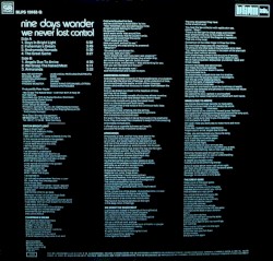 We Never Lost Control