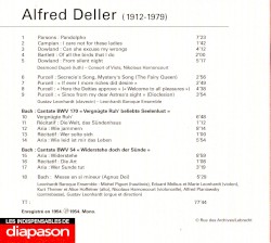 Bach: Agnus Dei & Cantates BWV 54 & 170 / Oeuvres de Purcell, Dowland, Parsons, Campian, Bartlett