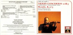 Violin Concertos 1, 2 & 3 / Rondo, K. 373