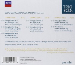 Complete String Quintets