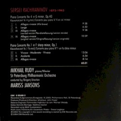 Piano Concertos 1 & 4