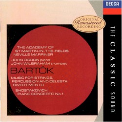 Bartók: Music for Strings, Celesta and Percussion / Divertimento / Shostakovich: Piano Concerto no. 1