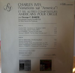Variations sur « America » et six autres compositeurs américains pour orgue