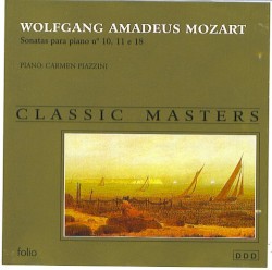 Classic Masters: Sonatas para piano no. 10, 11 e 18