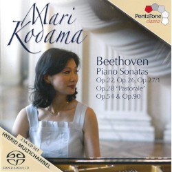 Piano Sonatas op. 22, op. 26, op. 27/1, op. 28 "Pastorale", op. 54 & op. 90