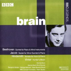 Beethoven: Quintet for Piano & Wind Instruments / Jacob: Sextet for Wind Quintet & Piano / Hindemith: Sonata for Horn & Piano / Vinter: Hunter's Moon