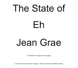 The State of Eh. A Read Along Album Book Thing. By Jean Grae.