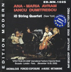 Avram: Nouvelle Axe (V) / Ikarus / Dumitrescu: Spectrum (VI) / Perspective au movemur