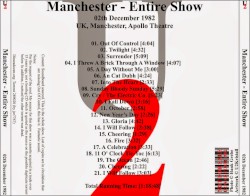 1982-12-02: Apollo Theater, Manchester, UK