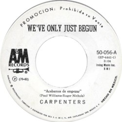 We've Only Just Begun = Acabamos de Empezar