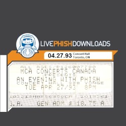 1993-04-27: Concert Hall, Toronto, Ontario, Canada