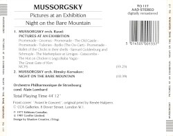 Pictures At An Exhibition / Night On The Bare Mountain