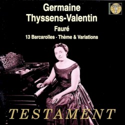 13 Barcarolles, Thème & Variations
