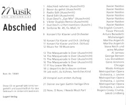Musik und Unterricht: 69 Abschied