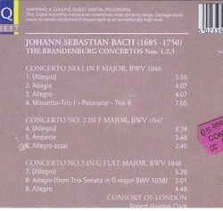 Brandenburg Concertos: Nos. 1, 2, 3