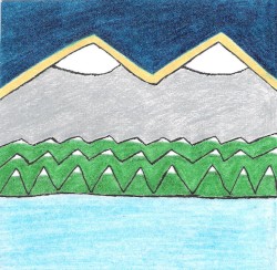 Entre les nuages et la neige