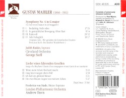 Symphony no. 4 / Songs of a Wayfarer