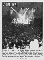1973β07β13: Cobo Hall, Detroit, MI, USA